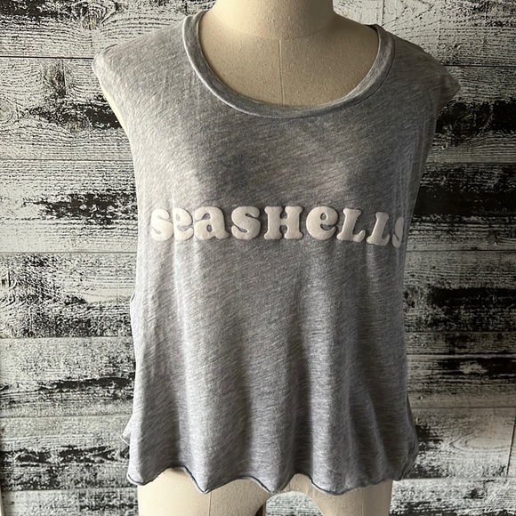 Wildfox XS light heathered grey tank - Picture 1 of 9